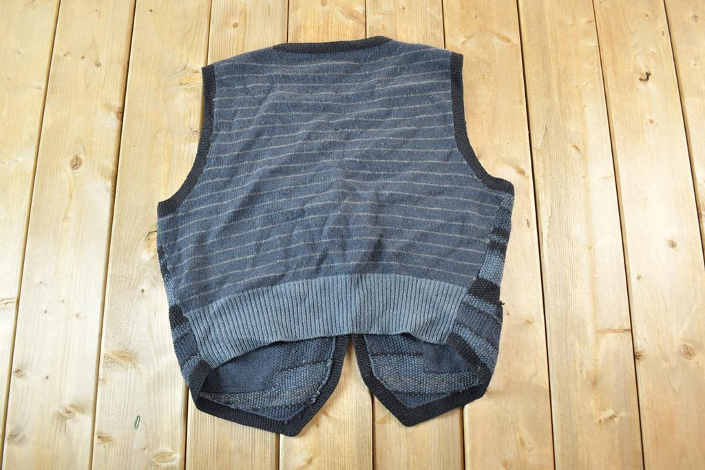 Vintage 1990s Nicole Farhi Wool Knit Sweater Vest Mens M