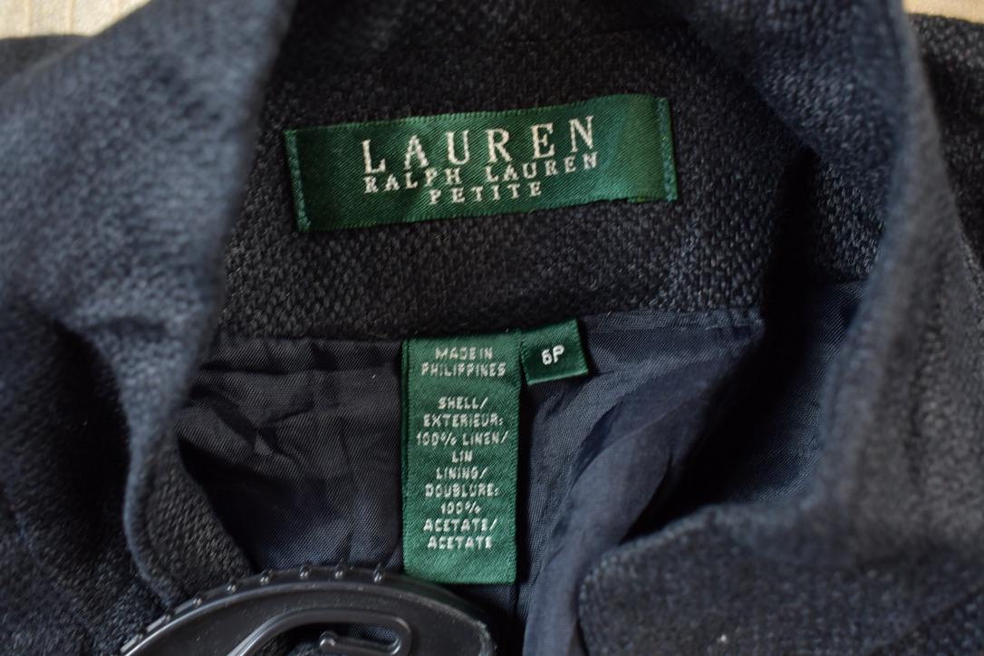 Vintage 1990s Lauren Ralph Lauren Linen Button Up Sweater