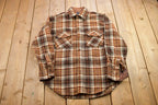 Vintage 1990s JC Penney Plaid Flannel Button Up Shirt