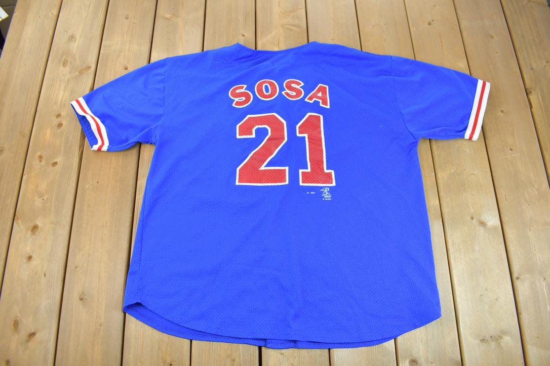 Vintage 2000 Chicago Cubs Sammy Sosa MLB Baseball Jersey Vintage Jersey
