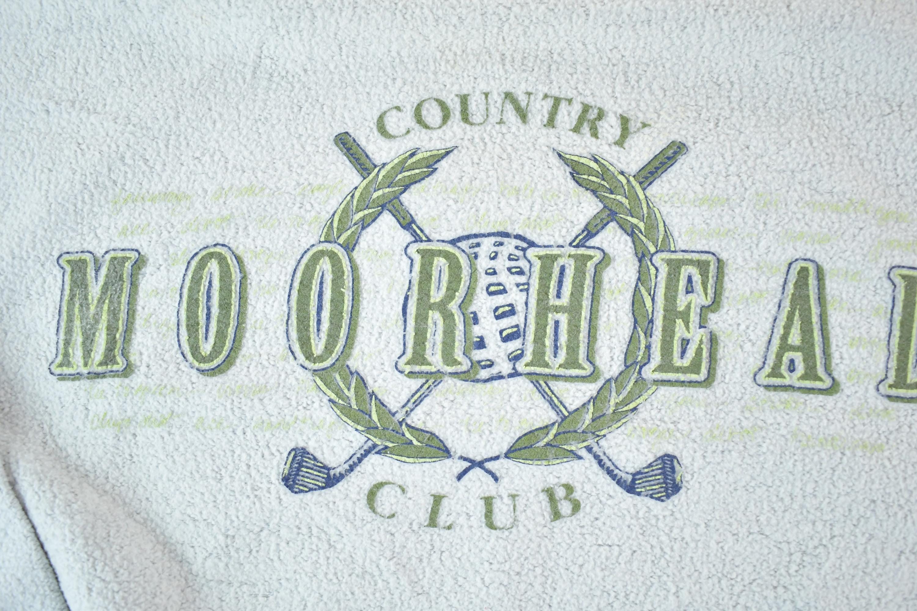 Vintage 1990s Moorhead Golf Country Club Gear For Sports Souvenir Crewneck Sweatshirt Made In USA