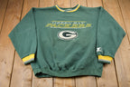 Vintage 1990s Starter Green Bay Packers NFL Embroidered Crewneck Sweatshirt