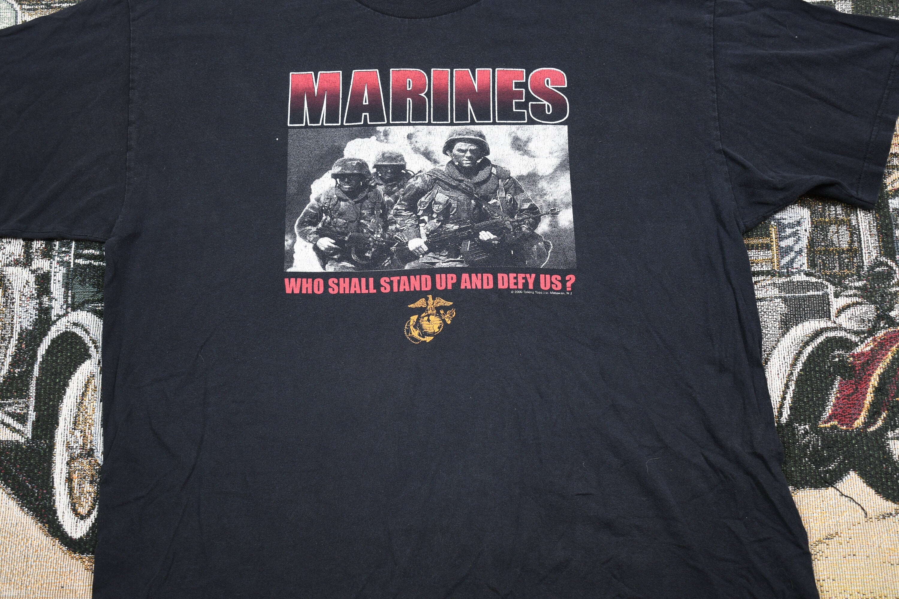 Vintage 2000 Marines Graphic T Shirt