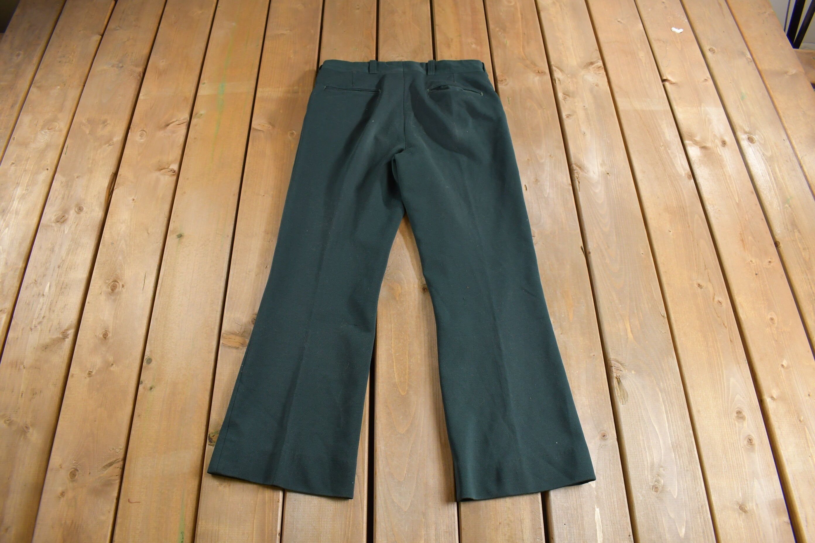 Vintage 1970s Sears Mens Store Pleated Trousers Size 32 x 28