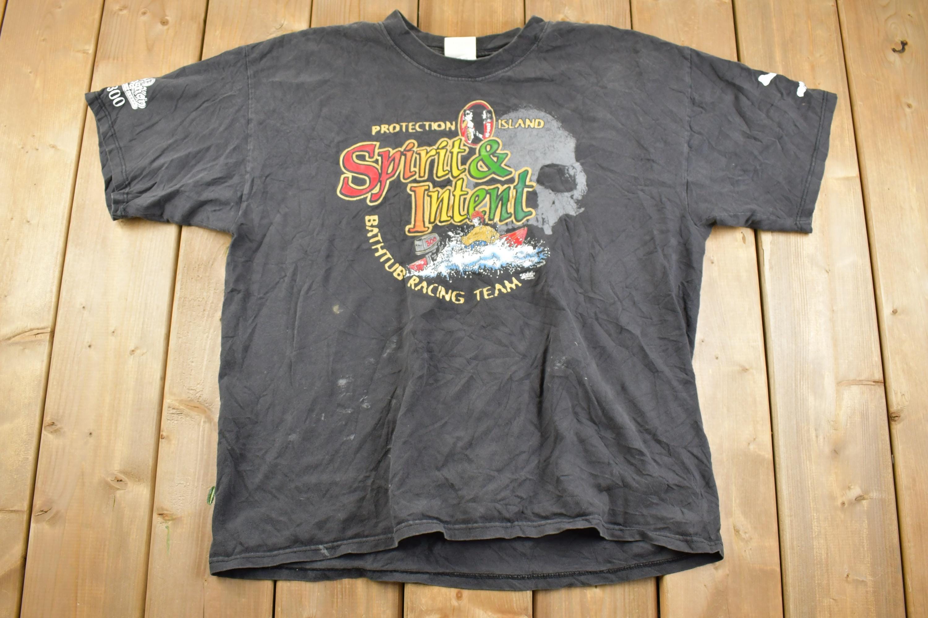 Vintage 1999 Protection Island Racing Souvenir T-Shirt