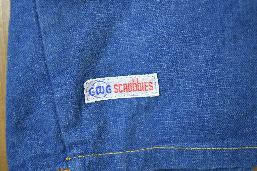 Vintage 1990s Custom Jean Jacket Button Vest Made In USA