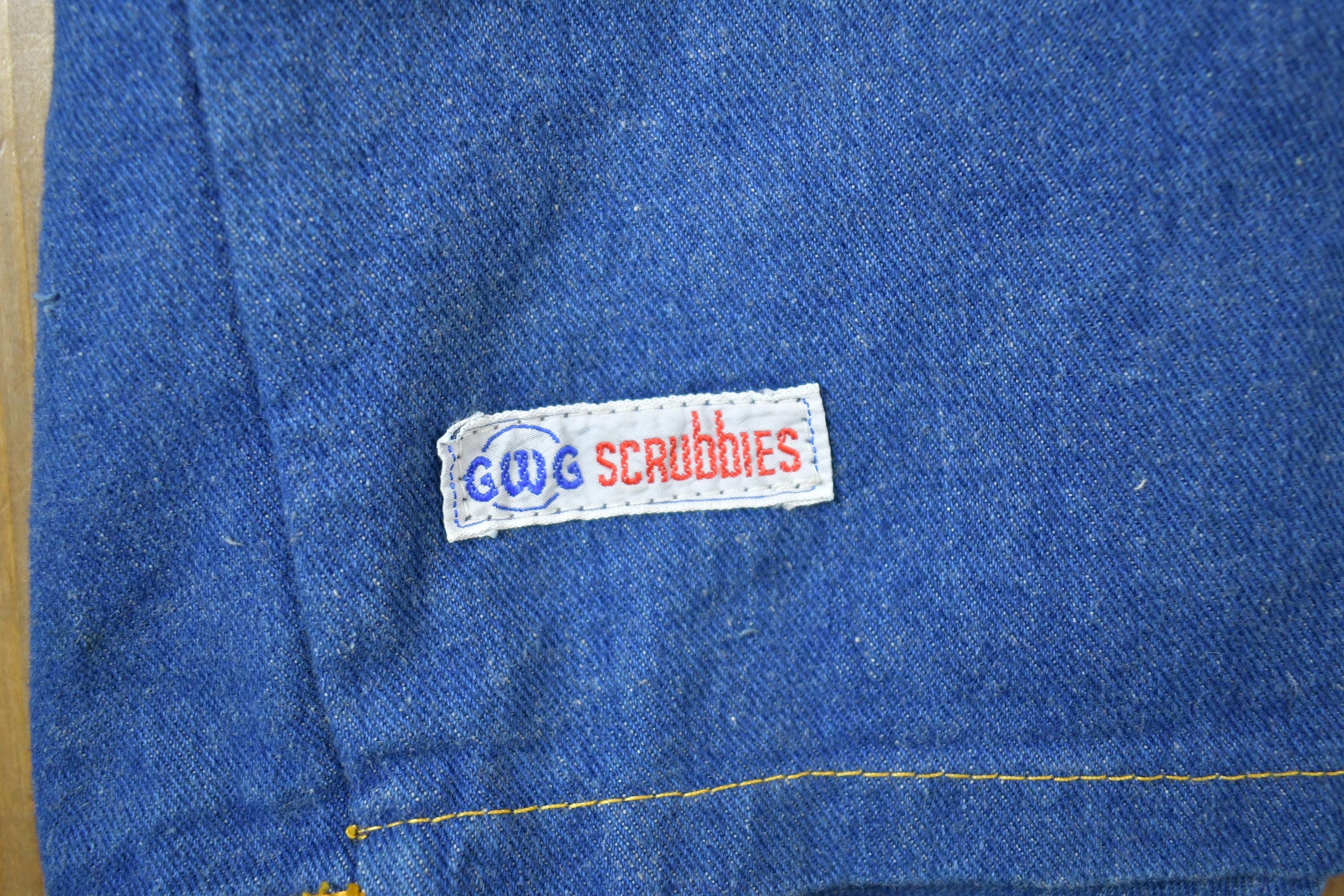 Vintage 1990s Custom Jean Jacket Button Vest Made In USA