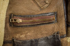 Vintage 1970 Avirex LTD Bomber Pilot Shearling Coat