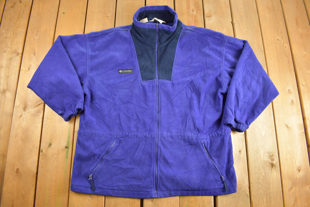 Vintage 1990s Purple Columbia Fleece Sweater