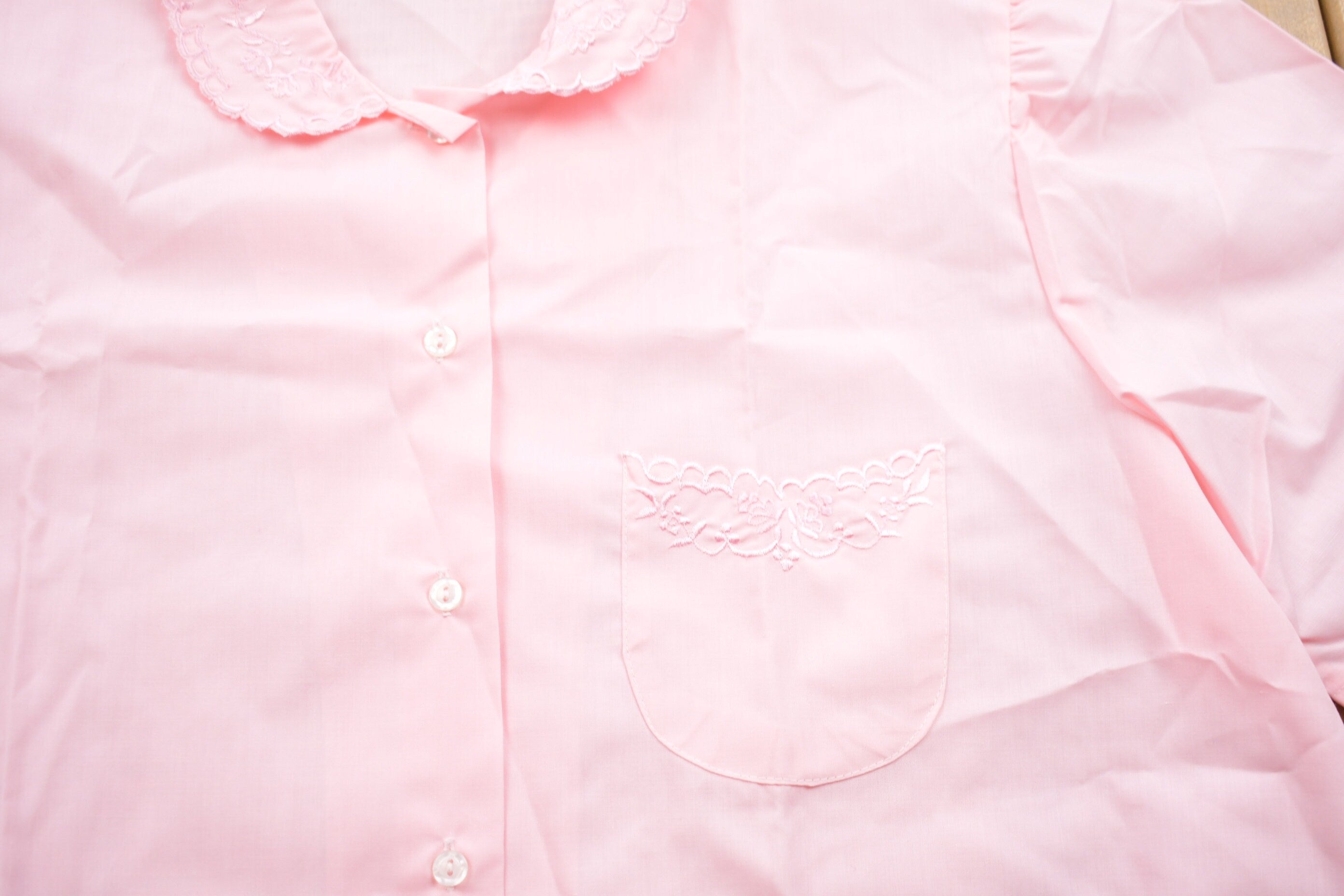 Vintage 1990s Angelina Pink Button Up Shirt