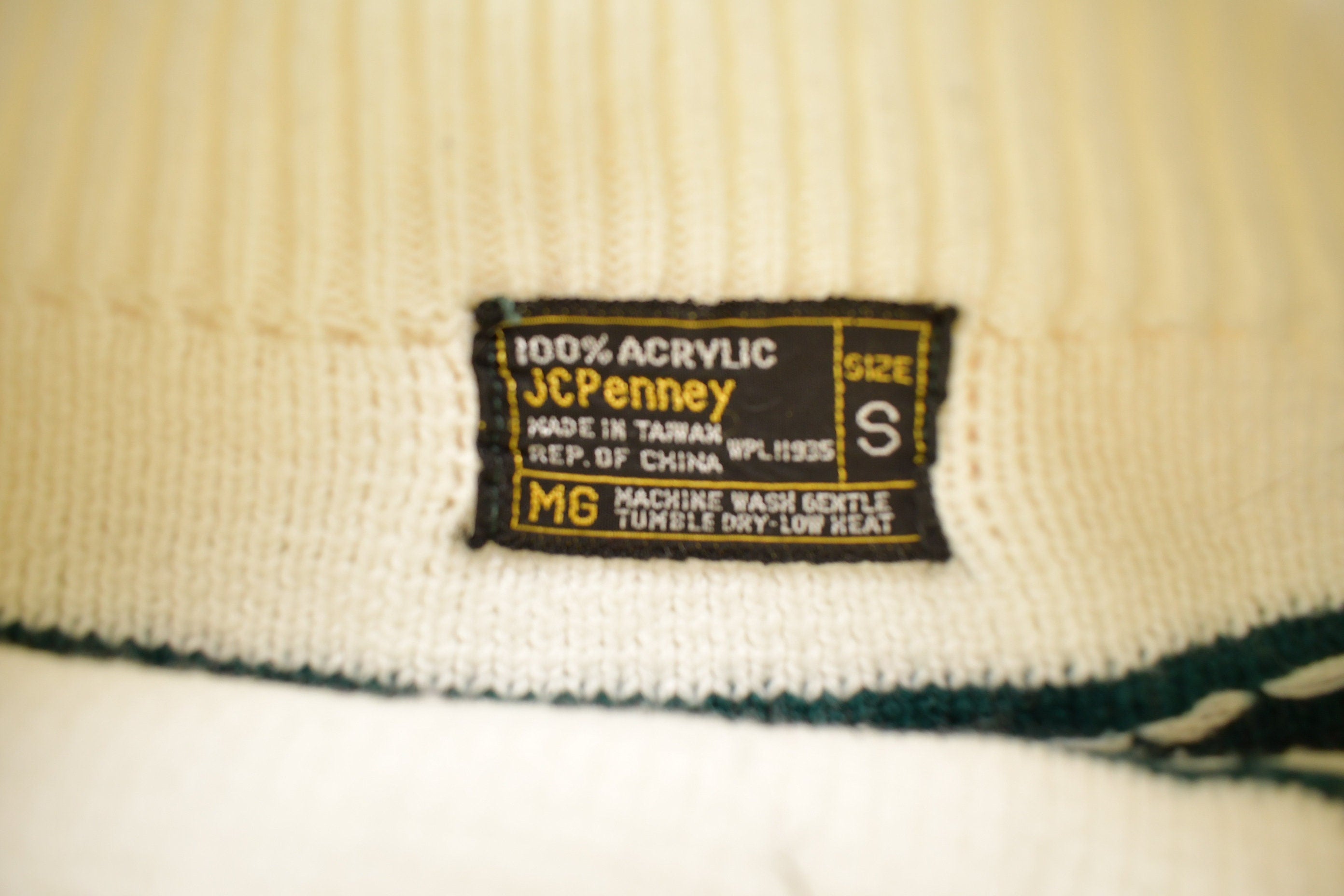 Vintage 1970s JC Penney Nordic Knit Sweater Apres Ski