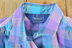 Vintage 1990s Woolrich Woman Plaid Button Up Shirt