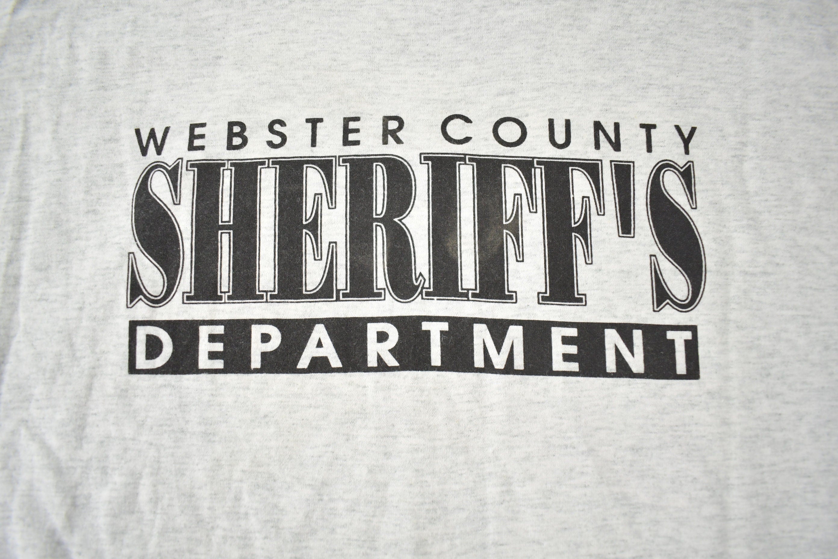 Vintage 1990s D.A.R.E Webster County Sherrif Souvenir T Shirt Made In USA