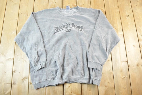 Vintage 1990s Brookside Resort Crewneck Sweatshirt Mens XXL / 90s Souvenir Crewneck / Vintage Souvenir Crewneck / Streetwear / Travel