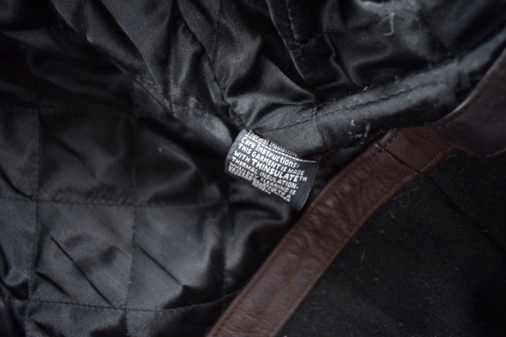 Vintage 1990s Leather Limited Heavy Weight Leather Jacket / Leather Coat / Thinsulate / Size M / Heavy Duty