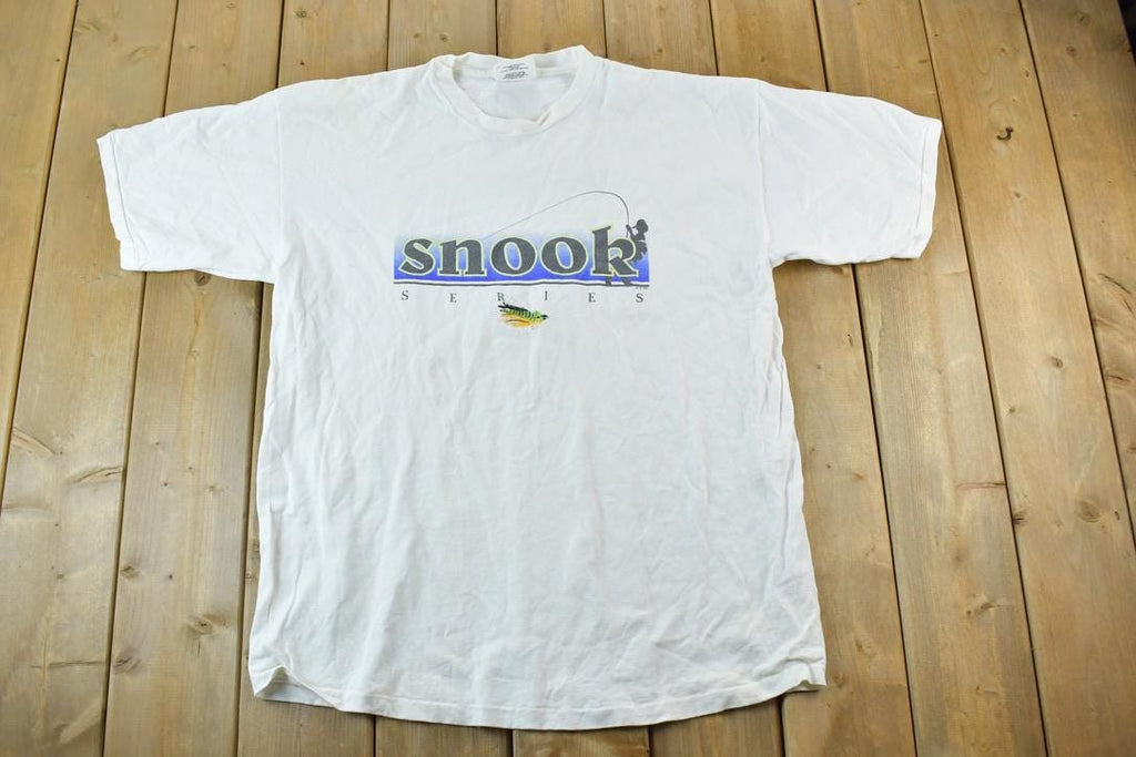 Vintage 1990s Snook Series Fishing T-Shirt