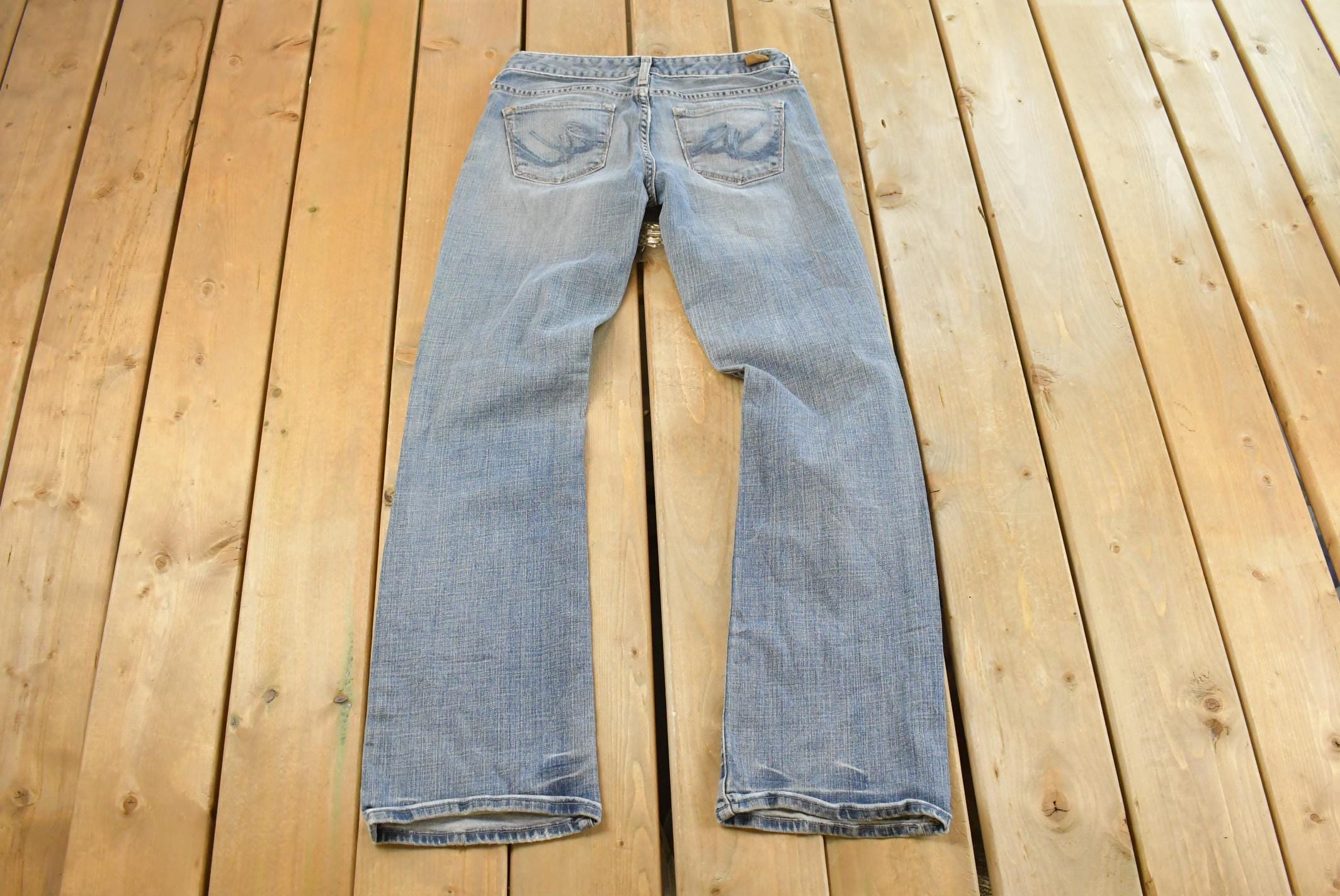 Vintage Y2K X2 Low Rise Flare Denim Jeans Women's 30 x 32 / Bell Bottoms / Distressed