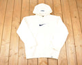Vintage Y2K Nike Big Middle Embroidered Swoosh Hoodie Sweatshirt Men's L
