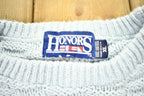 Vintage 1990s Honors Textured Knitted Crewneck Sweater