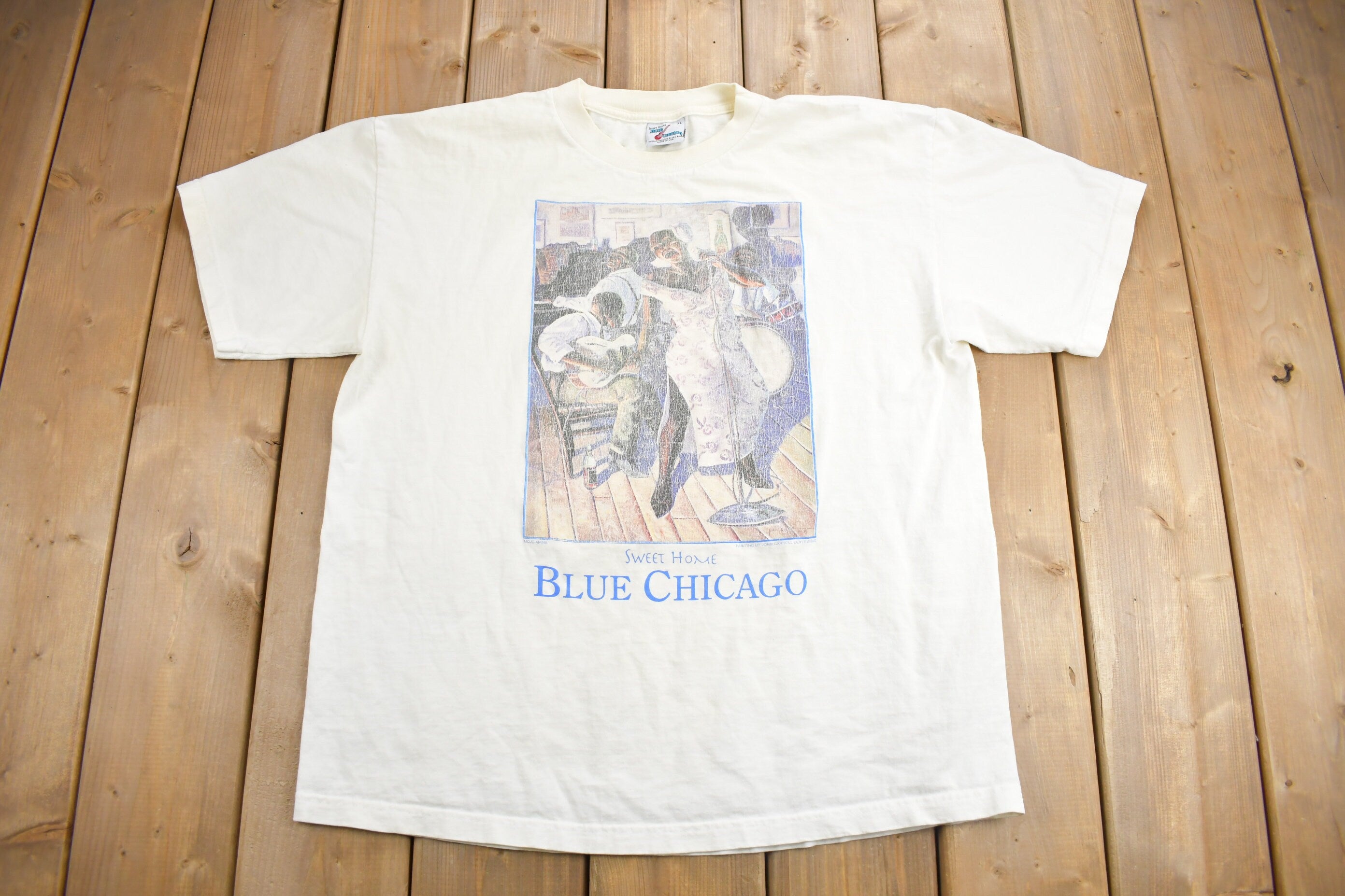Vintage 1993 Sweet Home Blue Chicago T-Shirt