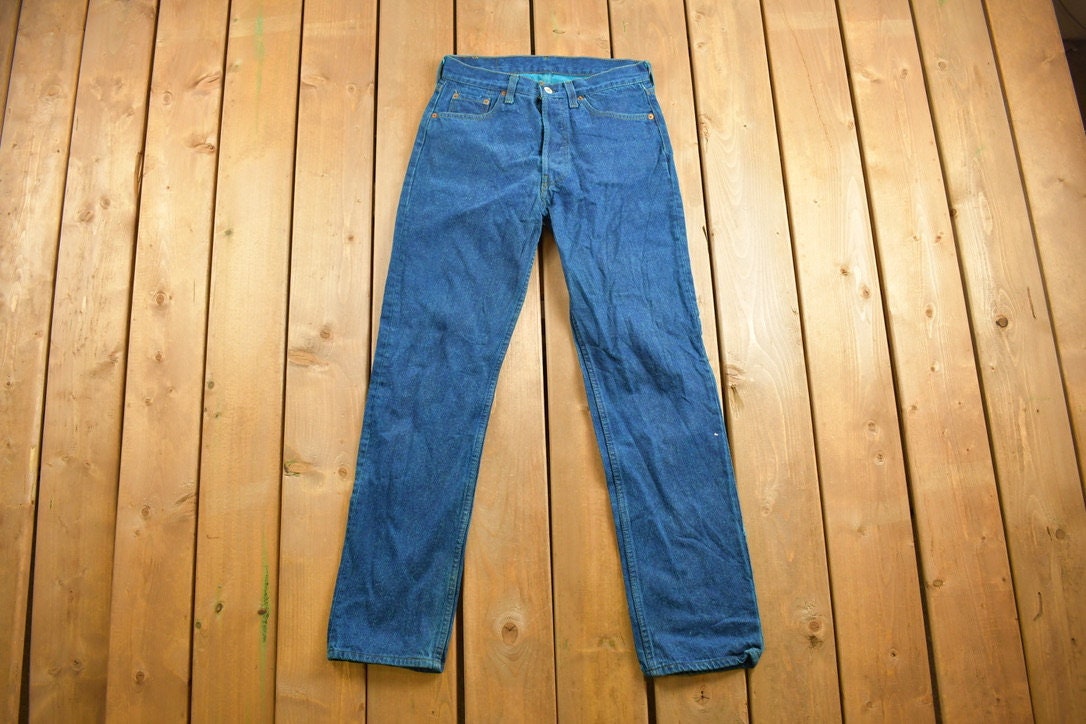 Vintage 1980s Blue Dyed Levi's Red Tab Denim Jeans Size 30 x 30.5
