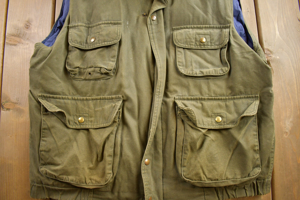 Vintage 1990s Eddie Bauer Utility Puffer Vest Size XL
