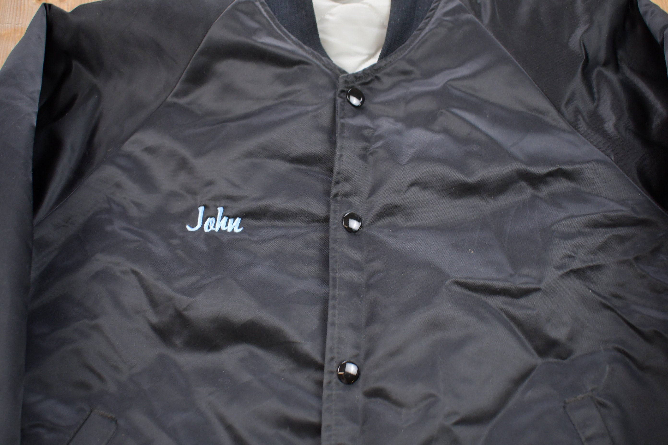 Vintage 1990s Hartwell Sailing Satin Bomber Jacket