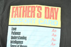 Vintage 1990s Fathers Day Report Card Souvenir T-Shirt Men's M