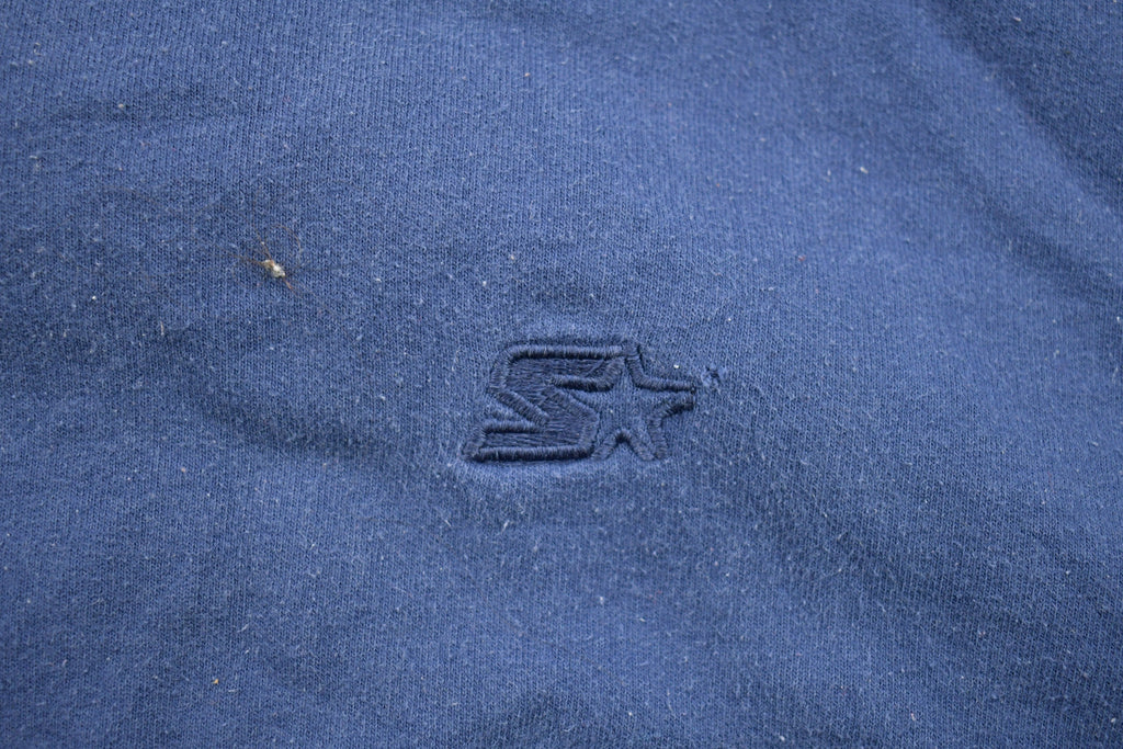 Vintage 1990s Blank Navy Blue Starter Crewneck Sweatshirt