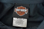 Vintage 1990s Harley Davidson Motorcycles Polo T-Shirt Made In USA
