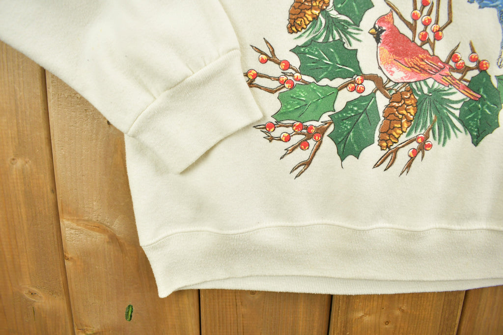 Vintage 1990s Bird Theme Graphic Cute Crewneck