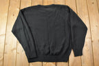 Vintage 1990s Pronto Uomo Leather Patch Knit Crewneck Sweater