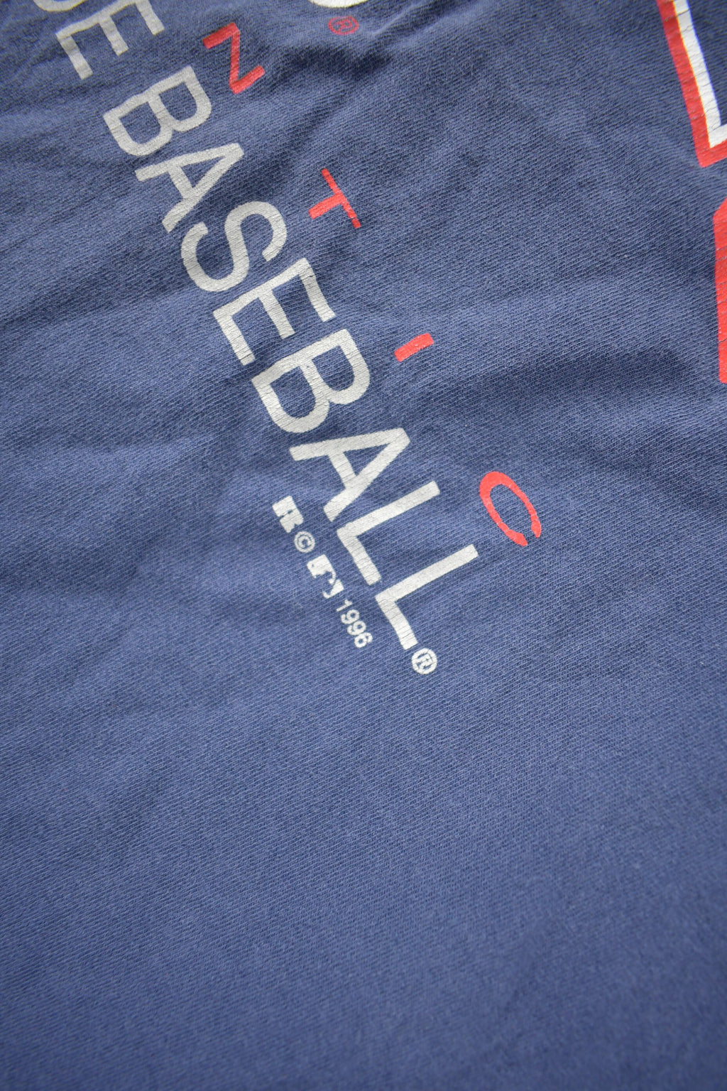 Vintage 1996 Atlanta Braves MLB Baseball Graphic T-Shirt Made In USA Size XXL