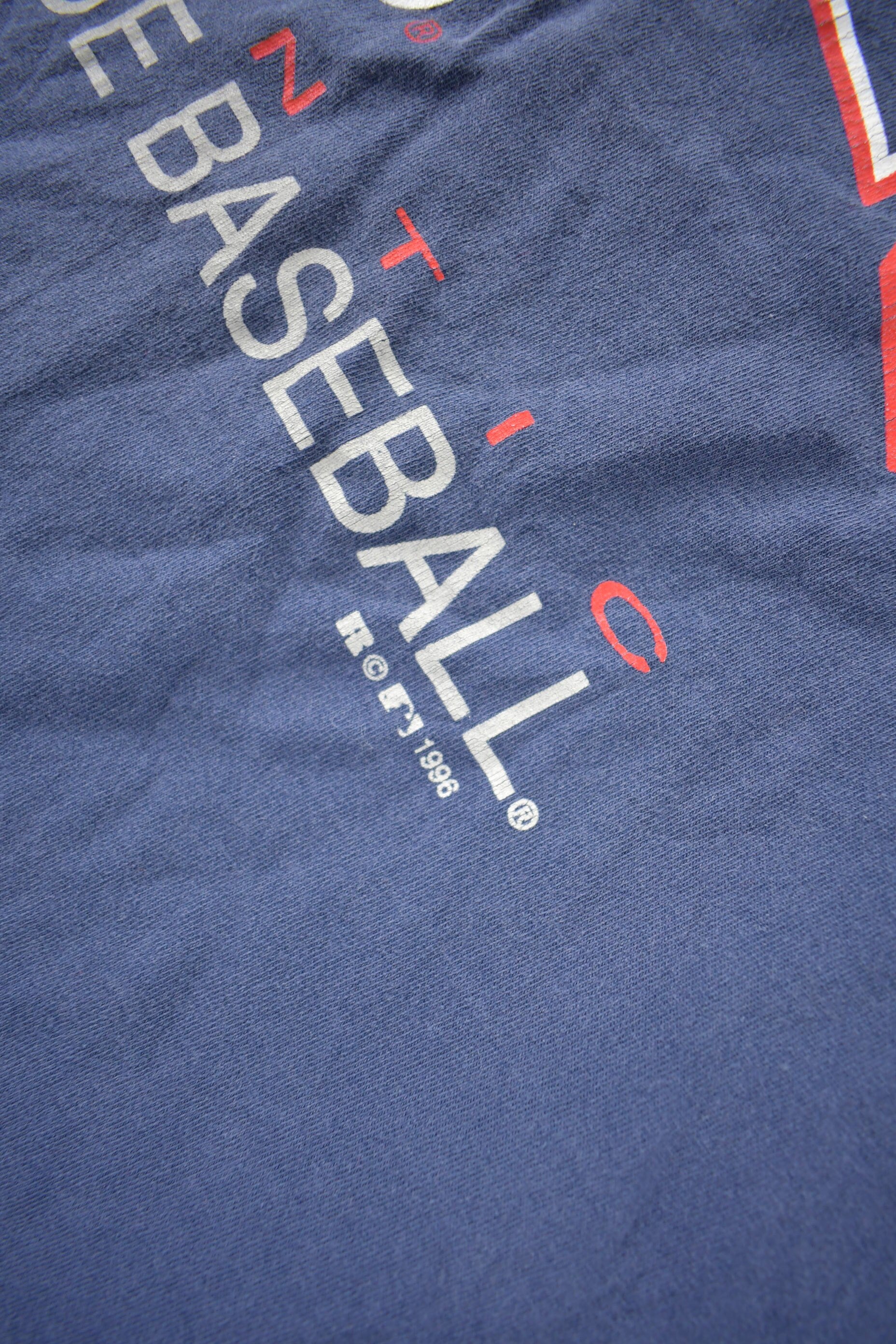 Vintage 1996 Atlanta Braves MLB Baseball Graphic T-Shirt Made In USA Size XXL