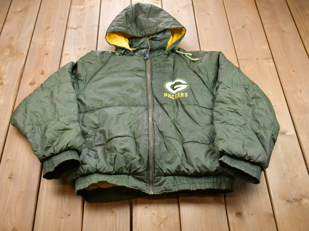 Vintage 1990s Green Bay Packers Game Day NFL Puffer Jacket