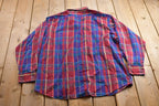Vintage 1990s Steeplechase Plaid Button Up Shirt