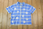 Vintage 1990s Christopher And Banks Knit Crewneck Button Up Sweater Shirt