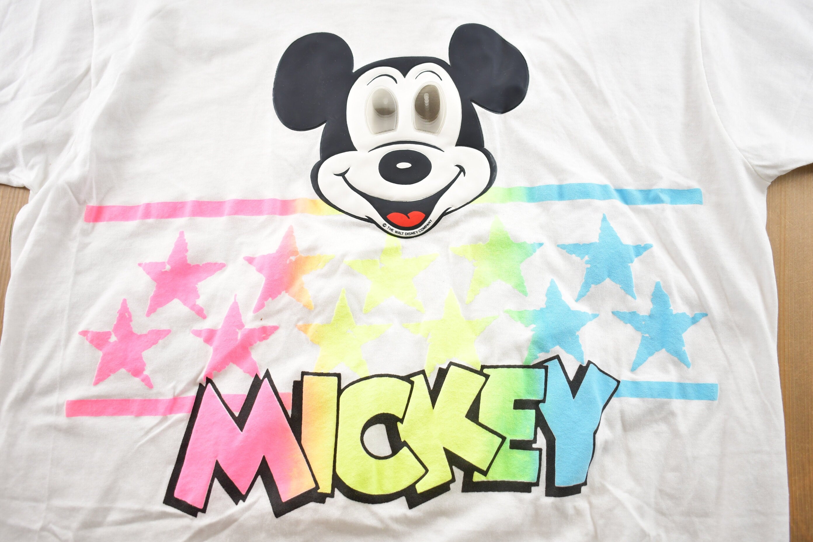 Vintage 1990s Disney Mickey Mouse Holographic T-Shirt