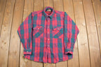 Vintage 1990s Greatland Apparel Button Up Plaid Shirt