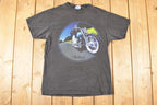 Vintage 1990s Revtech Custom Chrome Bald Eagle Motorcycle Souvenir T-Shirt Men's M