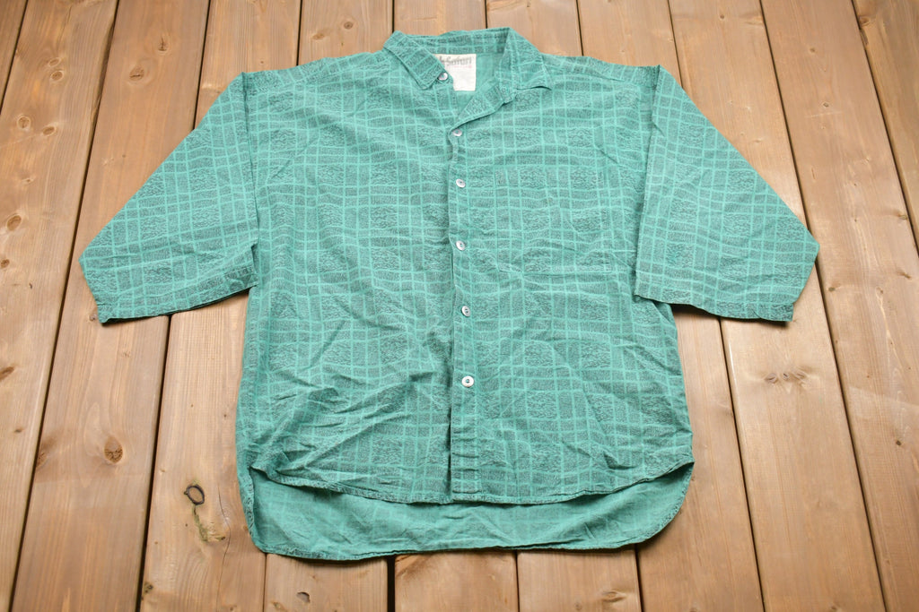 Vintage 1990s Shah Safari Button Up T-Shirt