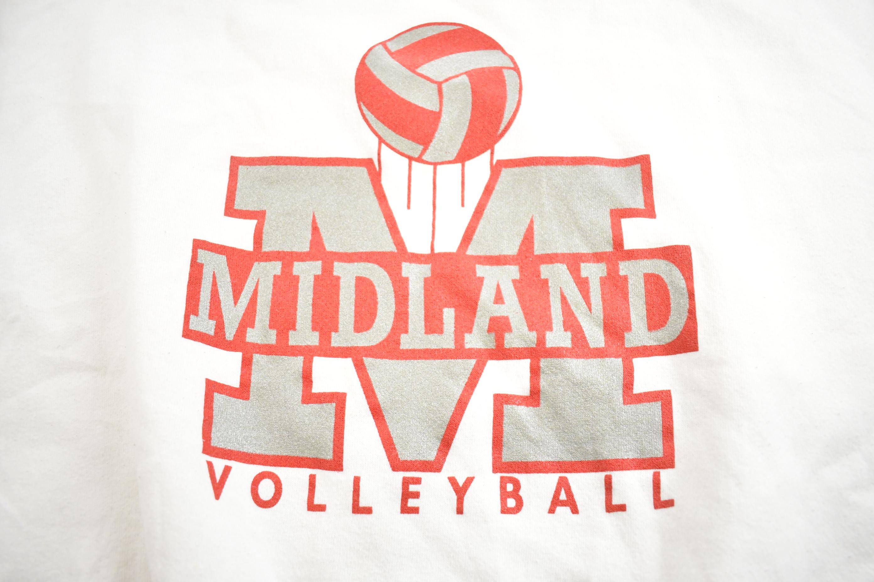 Vintage 1990s Midland Volleyball Russell Athletic Crewneck Made In USA