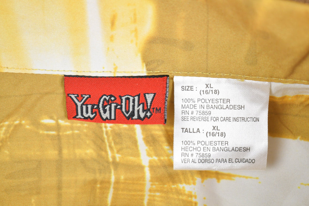 Vintage 1990s Yu-Gi-Oh Graphic Button Up Shirt