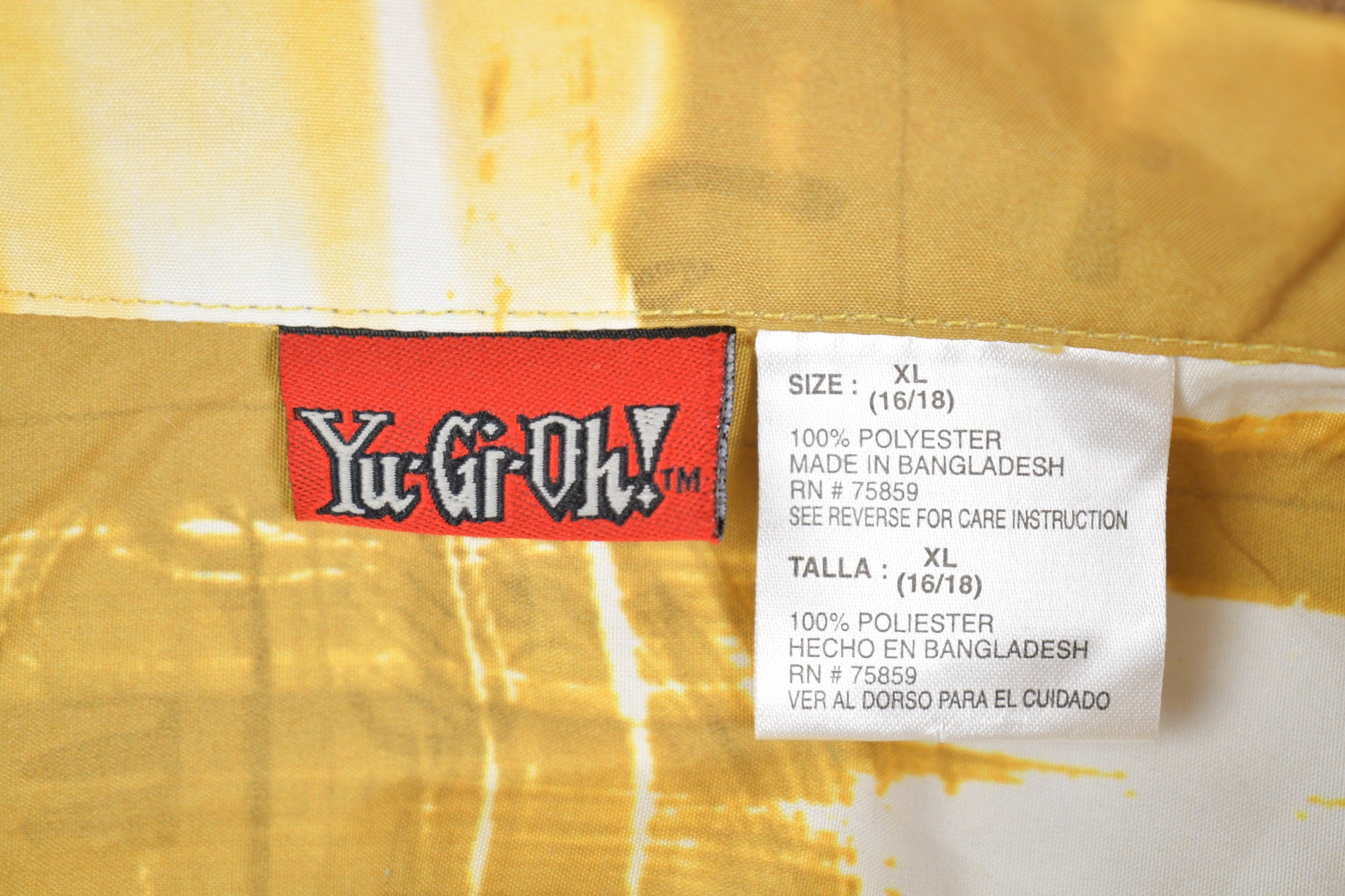 Vintage 1990s Yu-Gi-Oh Graphic Button Up Shirt