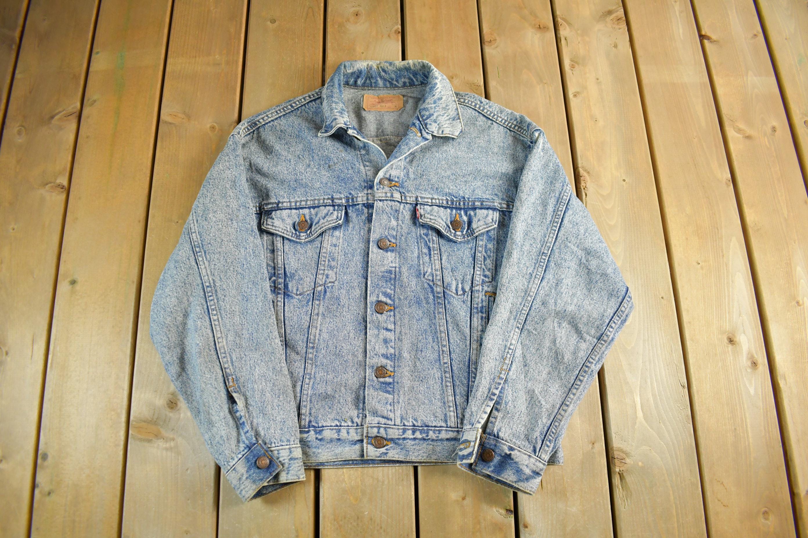 Vintage 1980s Levis Denim Trucker Jean Jacket Men's Medium