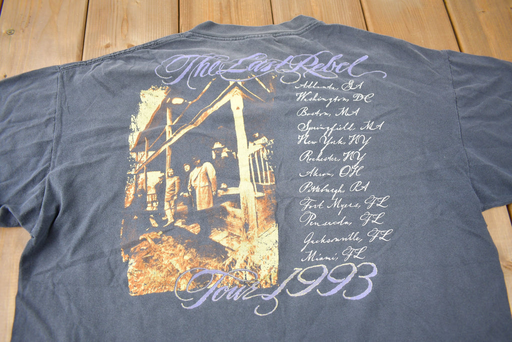 Vintage 1993 Lynyrd Skynyrd The Last Rebel Tour Single Stitch Band Tee Made in USA