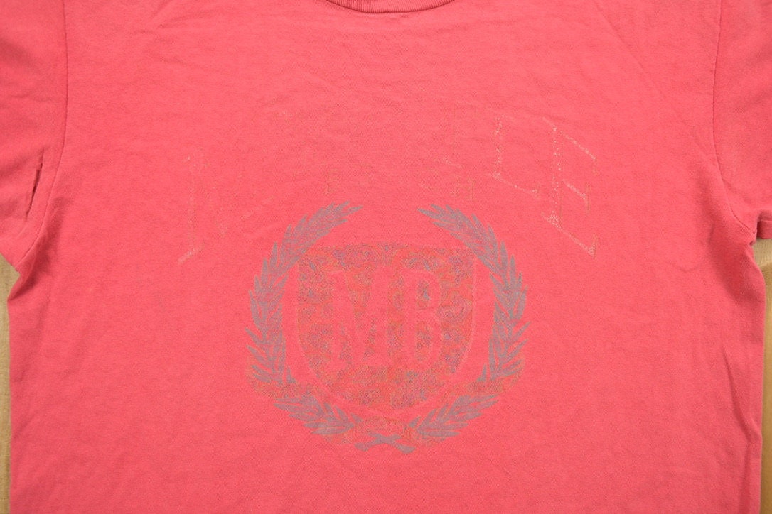 Vintage 1990s Pink MB University Collegiate T-Shirt