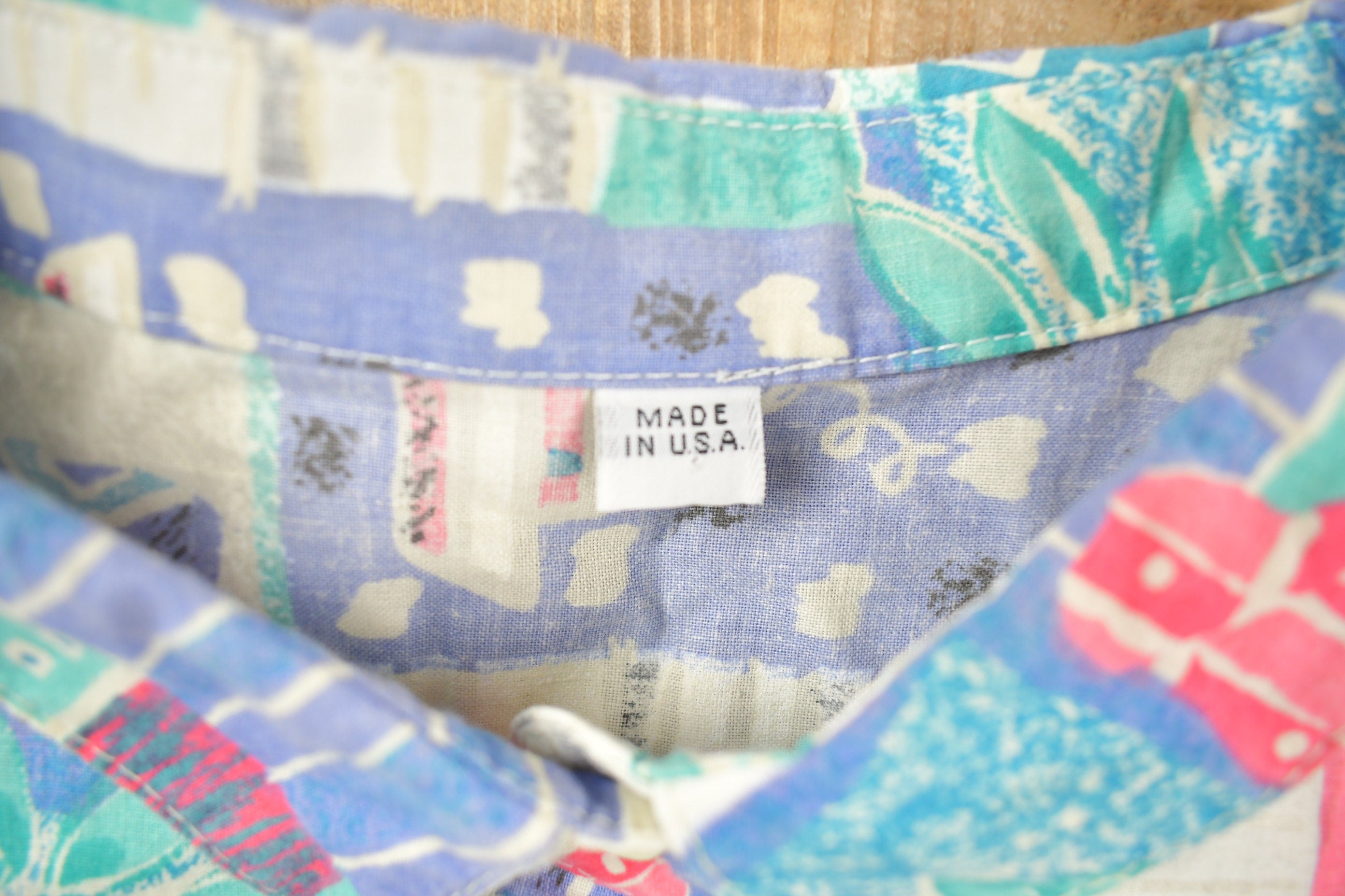 Vintage 1990s Cherokee Floral Patchwork Button Up Shirt