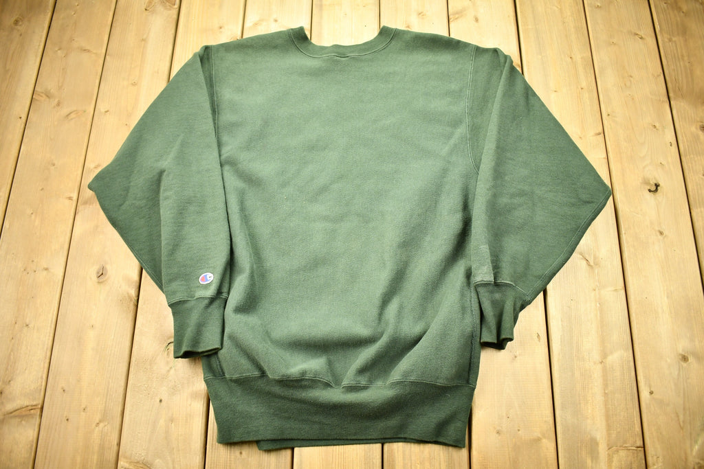Vintage 1990s Forest Green Champion Reverse Weave Crewneck Sweatshirt