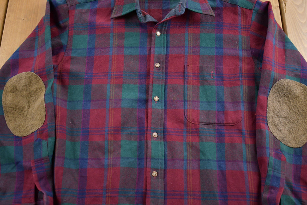 Vintage 1970s Pendleton Plaid Button Up Shirt Vintage Flannel